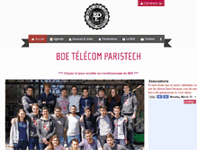 Tablet Screenshot of bde.telecom-paristech.fr